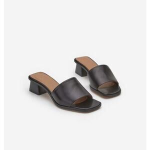 Flattered Jody Leather Square Toe Sandals Size 37